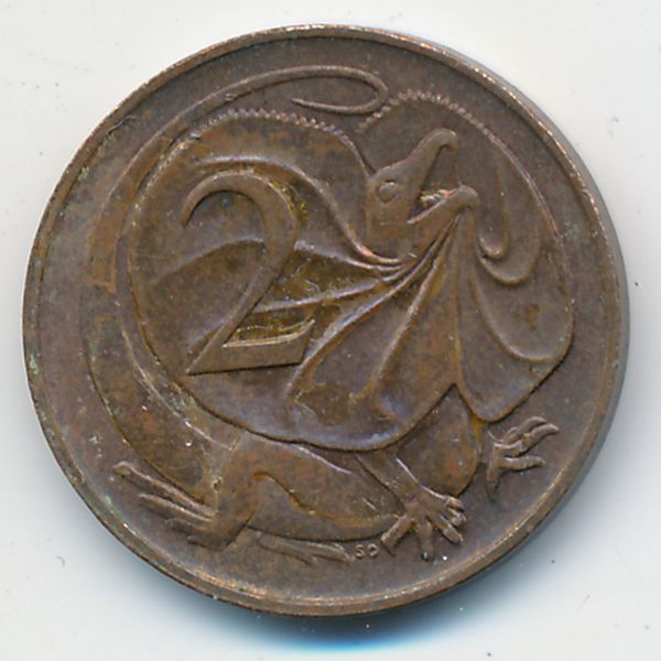 Австралия, 2 цента (1966 г.)