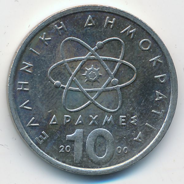 Греция, 10 драхм (2000 г.)
