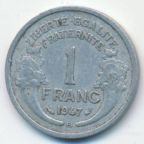 Франция, 1 франк (1947 г.)