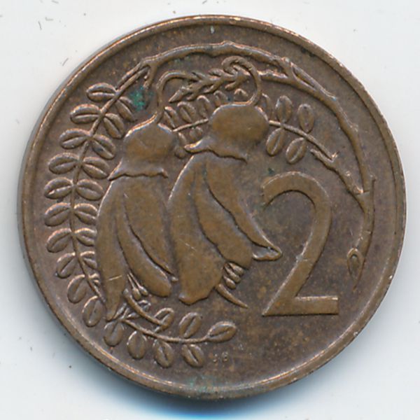 Новая Зеландия, 2 цента (1973 г.)
