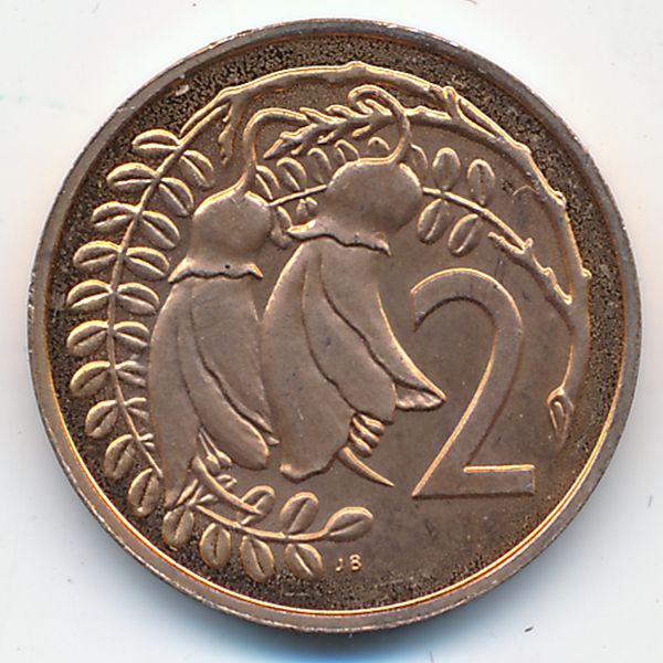Новая Зеландия, 2 цента (1980 г.)