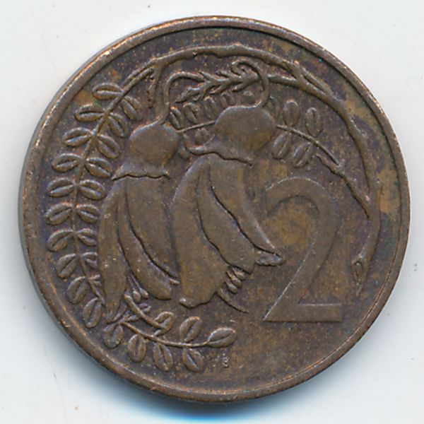 Новая Зеландия, 2 цента (1982 г.)