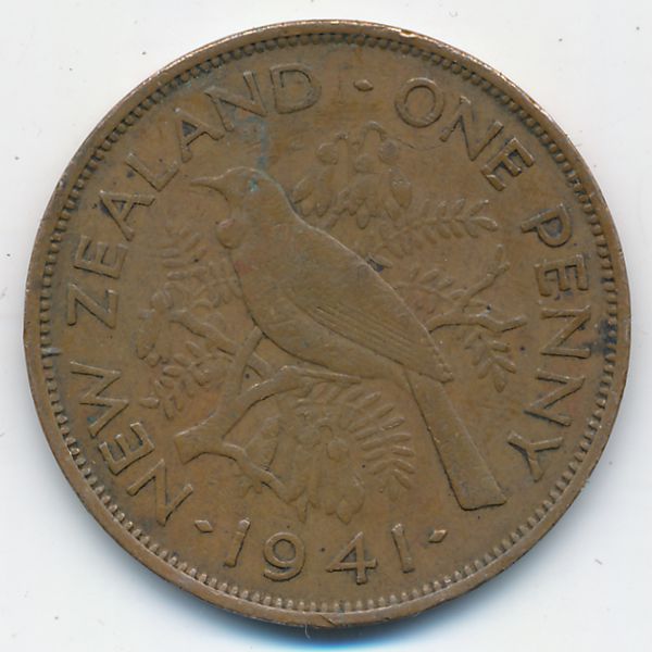 Новая Зеландия, 1 пенни (1941 г.)