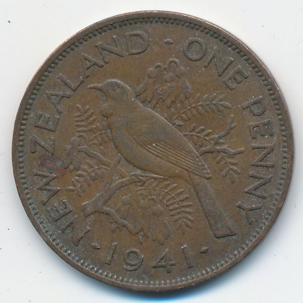 Новая Зеландия, 1 пенни (1941 г.)