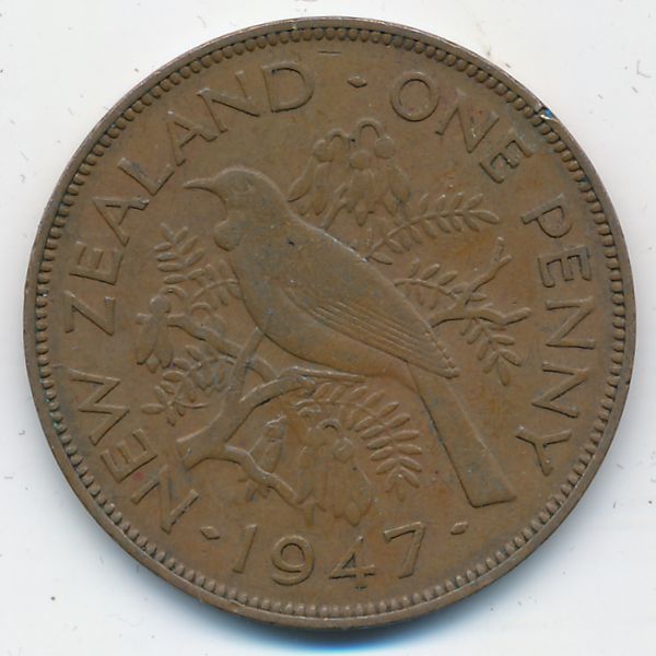 Новая Зеландия, 1 пенни (1947 г.)