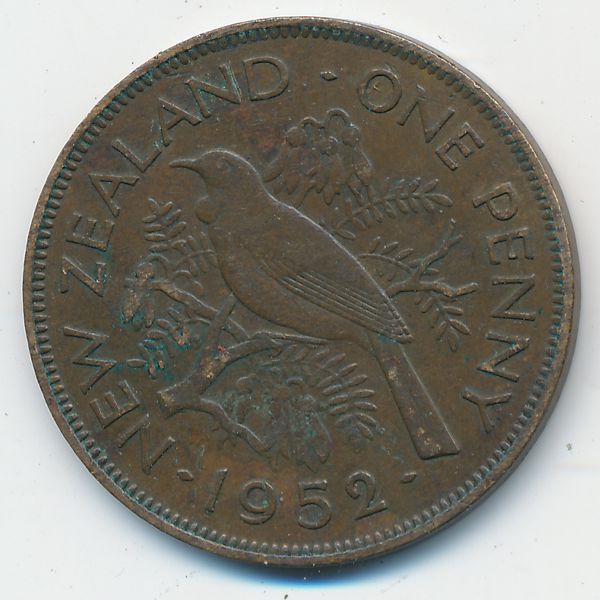 Новая Зеландия, 1 пенни (1952 г.)
