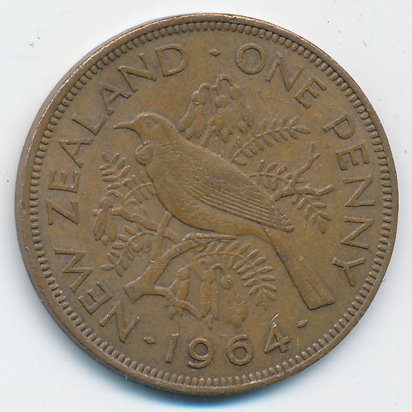 Новая Зеландия, 1 пенни (1964 г.)