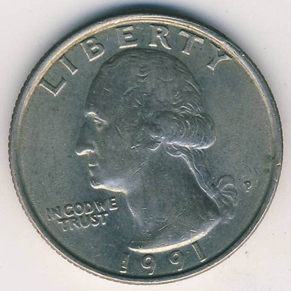 США, 1/4 доллара (1991 г.)