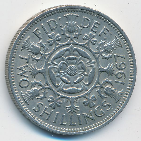 Великобритания, 2 шиллинга (1967 г.)