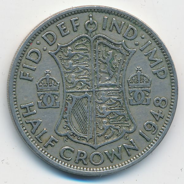 Великобритания, 1/2 кроны (1948 г.)