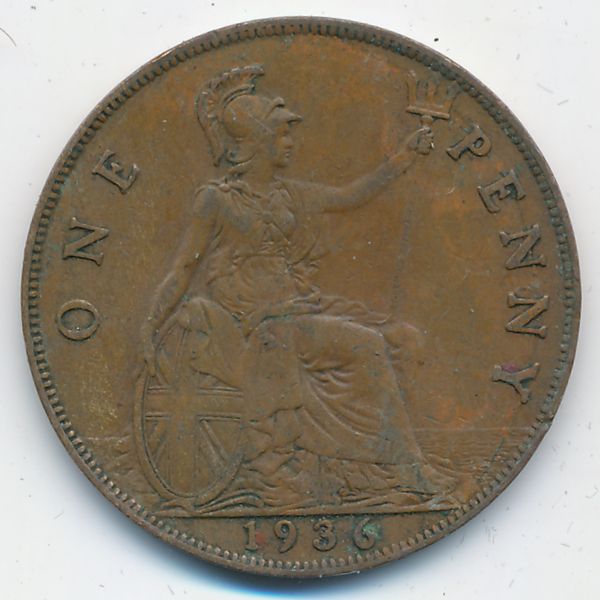Великобритания, 1 пенни (1936 г.)