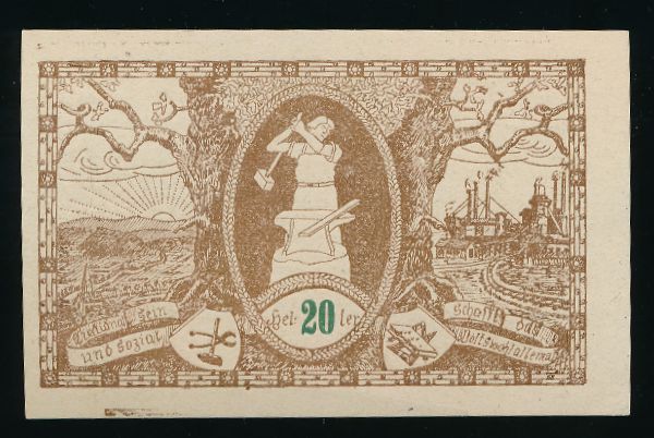 Нотгельды Австрии, 20 геллеров (1920 г.)