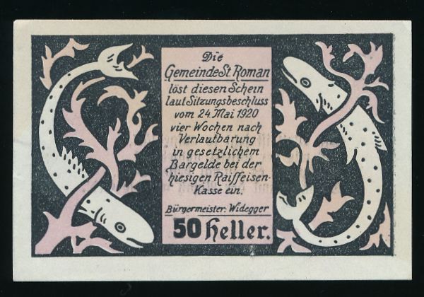 Нотгельды Австрии, 50 геллеров (1920 г.)