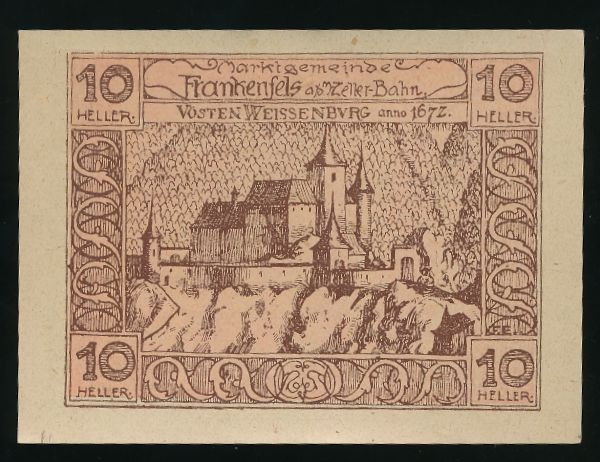 Нотгельды Австрии, 10 геллеров (1920 г.)