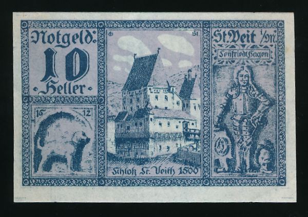 Нотгельды Австрии, 10 геллеров (1920 г.)
