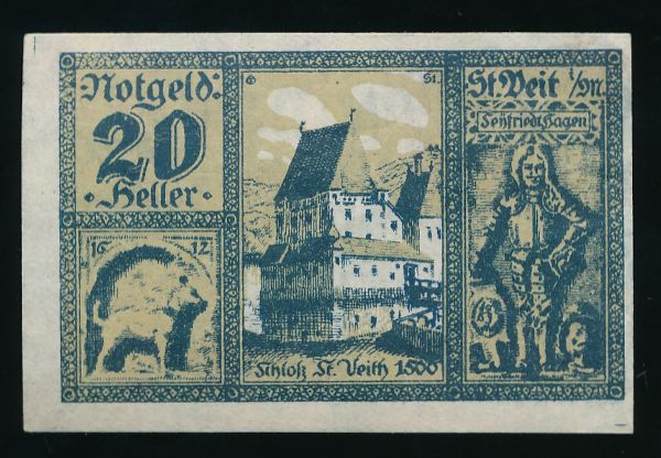 Нотгельды Австрии, 20 геллеров (1920 г.)