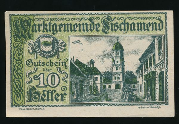 Нотгельды Австрии, 10 геллеров (1920 г.)