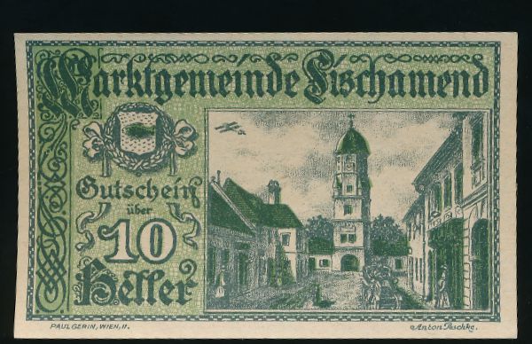 Нотгельды Австрии, 10 геллеров (1920 г.)