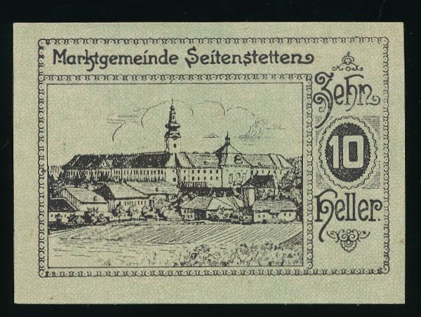 Нотгельды Австрии, 10 геллеров (1920 г.)