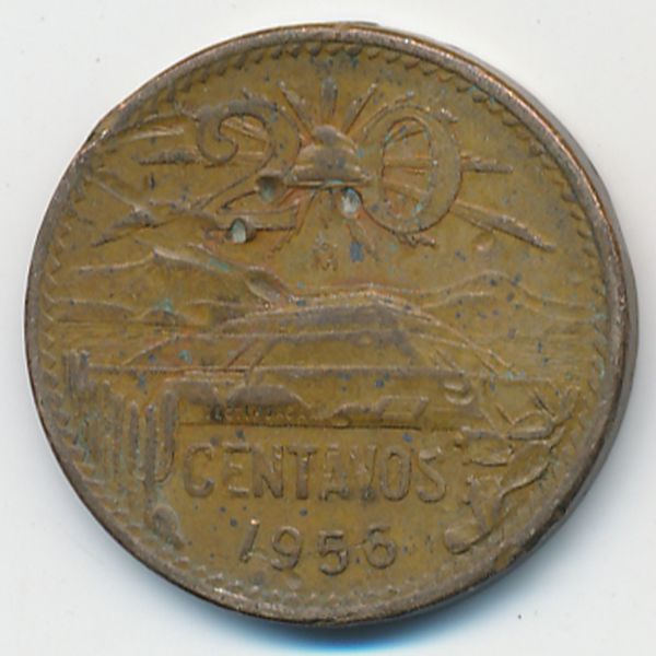 Мексика, 20 сентаво (1956 г.)