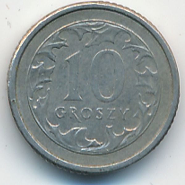 Польша, 10 грошей (1992 г.)