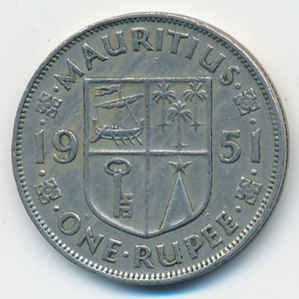 Маврикий, 1 рупия (1951 г.)
