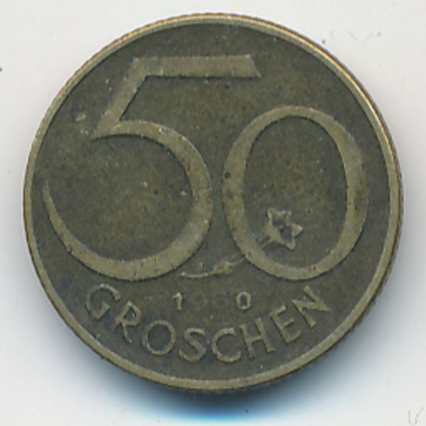 Австрия, 50 грошей (1960 г.)