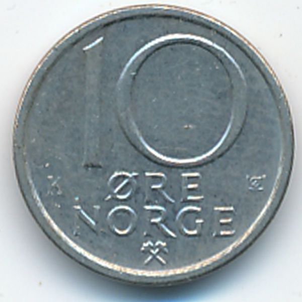 Норвегия, 10 эре (1982 г.)
