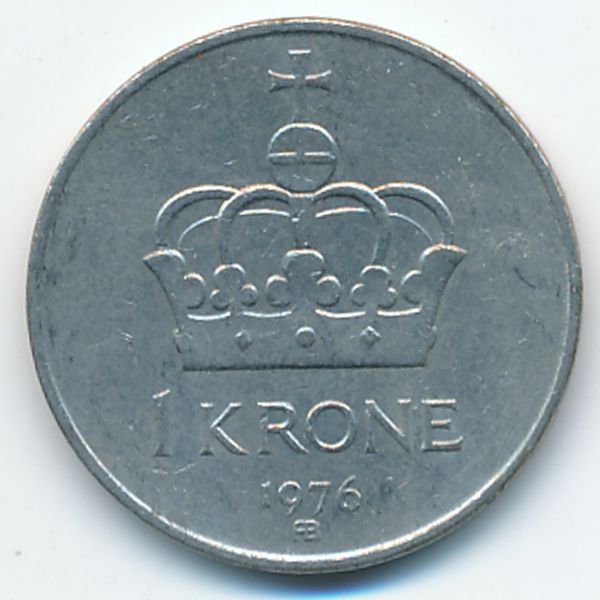Норвегия, 1 крона (1976 г.)