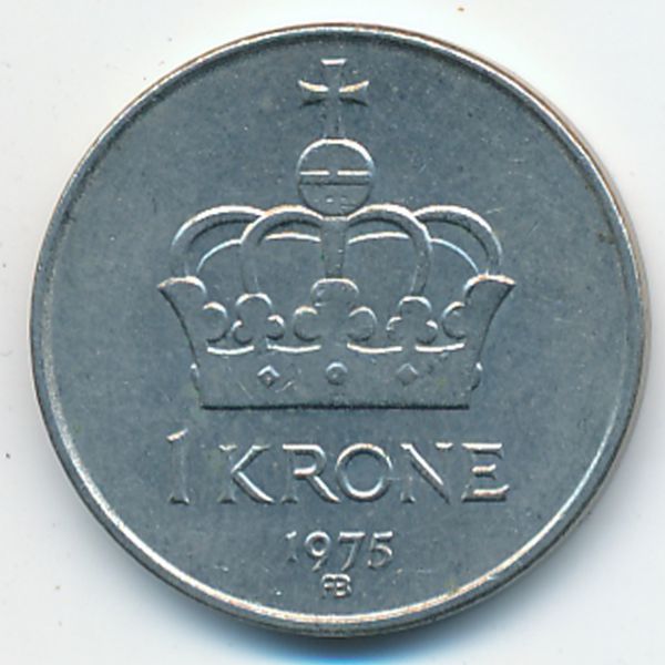 Норвегия, 1 крона (1975 г.)
