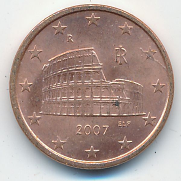 Италия, 5 евроцентов (2007 г.)