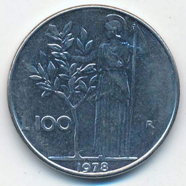 Италия, 100 лир (1978 г.)