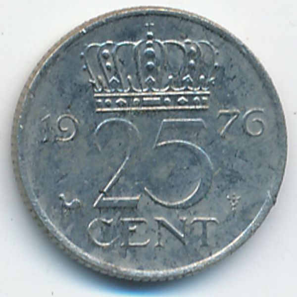 Нидерланды, 25 центов (1976 г.)