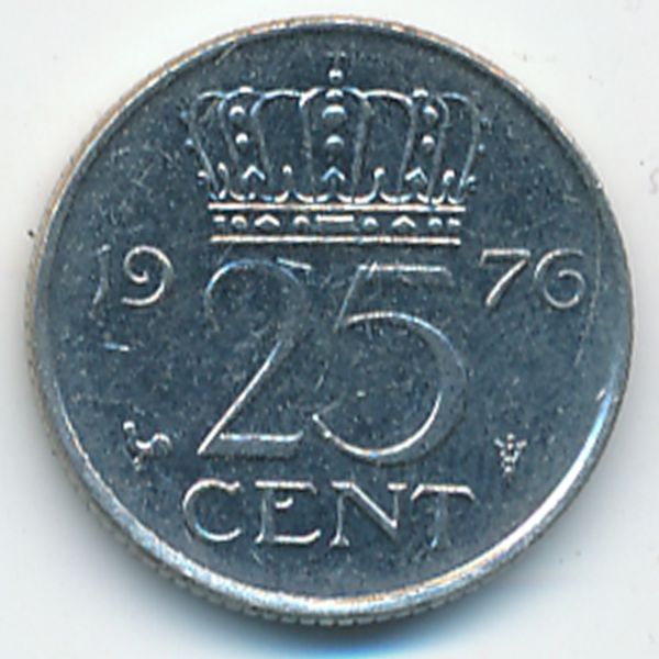Нидерланды, 25 центов (1976 г.)