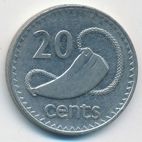 Фиджи, 20 центов (1990 г.)