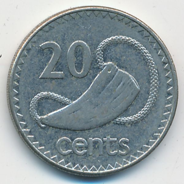 Фиджи, 20 центов (1997 г.)