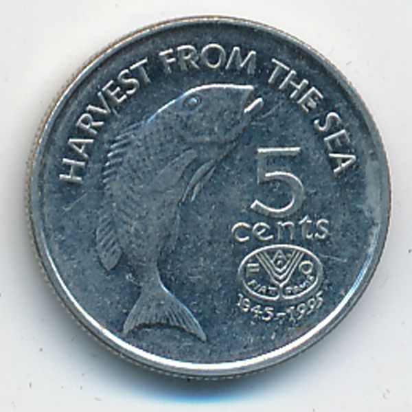 Фиджи, 5 центов (1995 г.)
