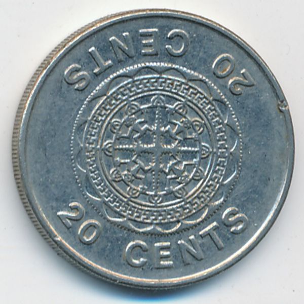 Соломоновы острова, 20 центов (1989 г.)
