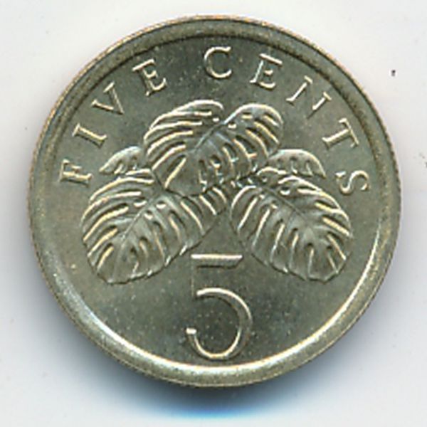 Сингапур, 5 центов (1988 г.)