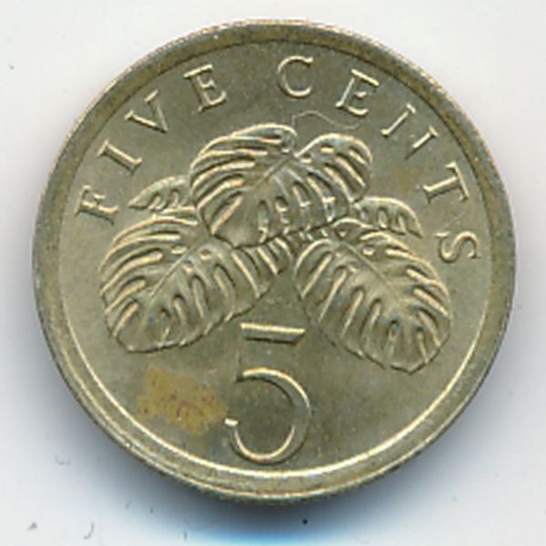 Сингапур, 5 центов (1989 г.)