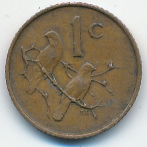 ЮАР, 1 цент (1967 г.)