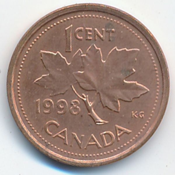 Канада, 1 цент (1998 г.)
