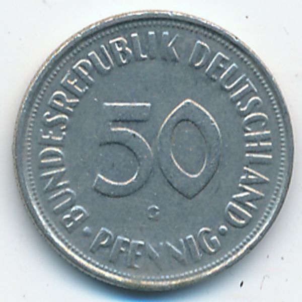 ФРГ, 50 пфеннигов (1950 г.)