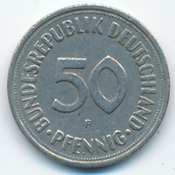 ФРГ, 50 пфеннигов (1950 г.)