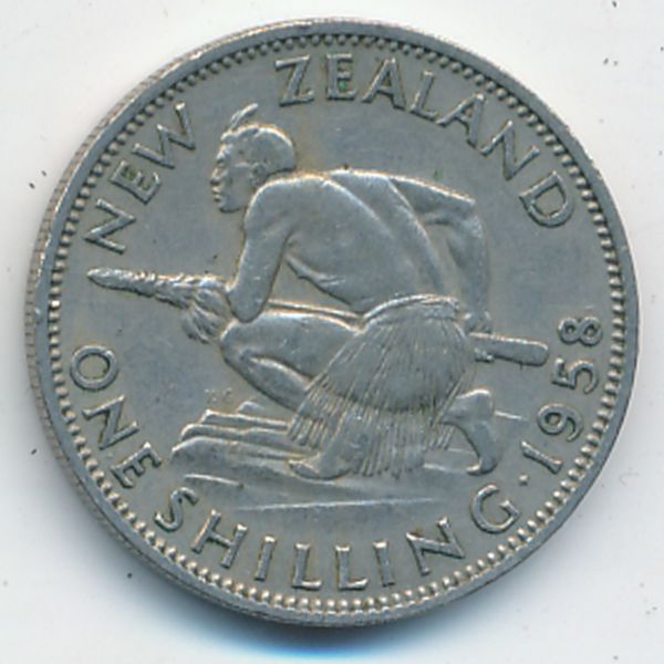 Новая Зеландия, 1 шиллинг (1958 г.)