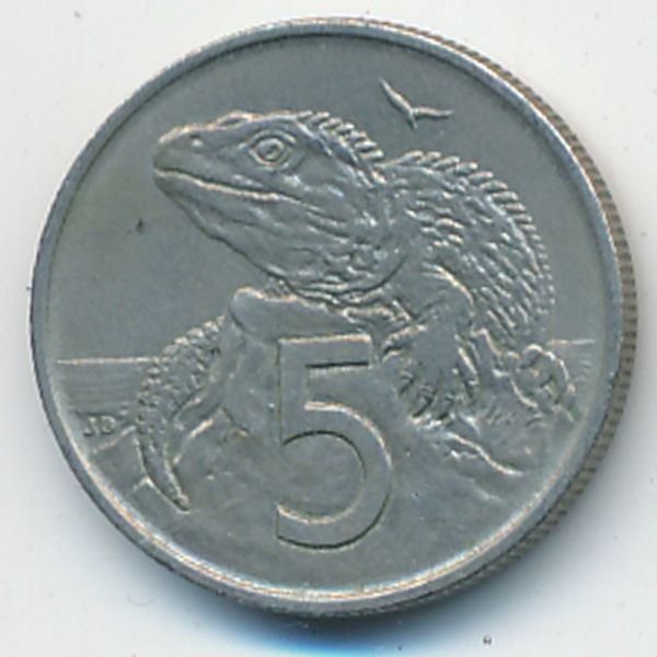 Новая Зеландия, 5 центов (1967 г.)