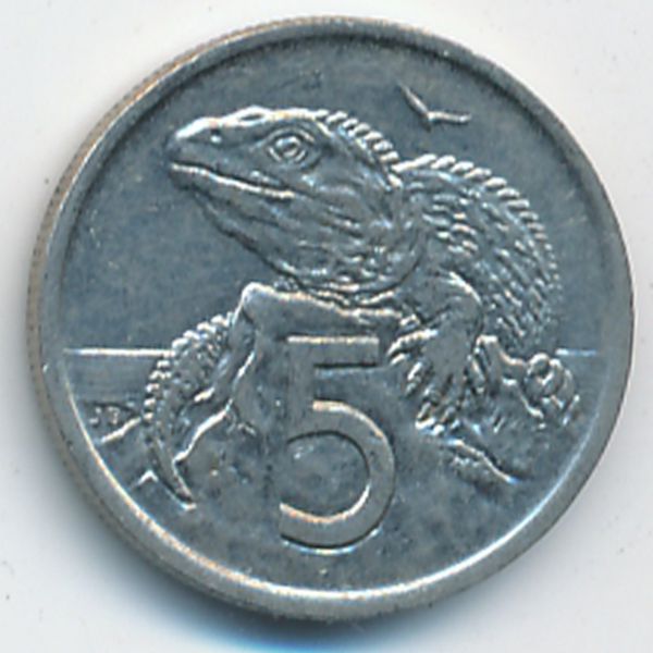 Новая Зеландия, 5 центов (1975 г.)