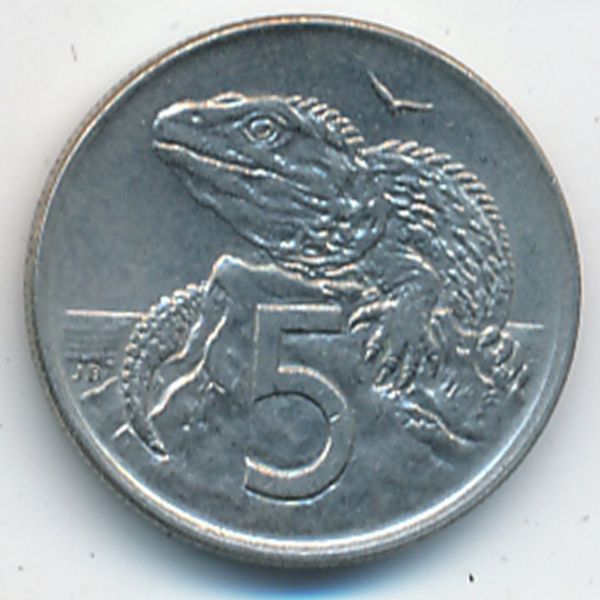 Новая Зеландия, 5 центов (1972 г.)