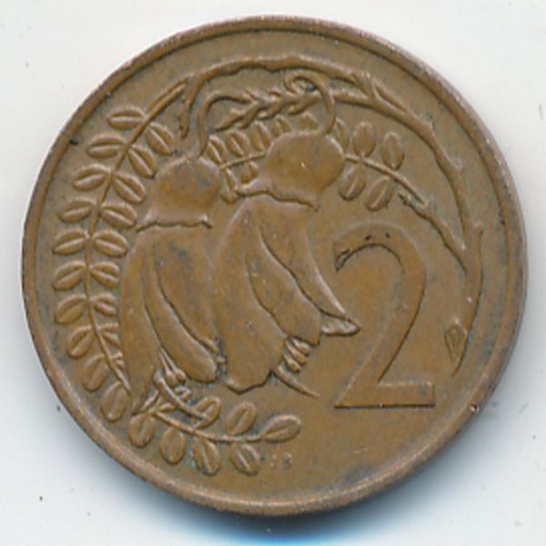Новая Зеландия, 2 цента (1967 г.)