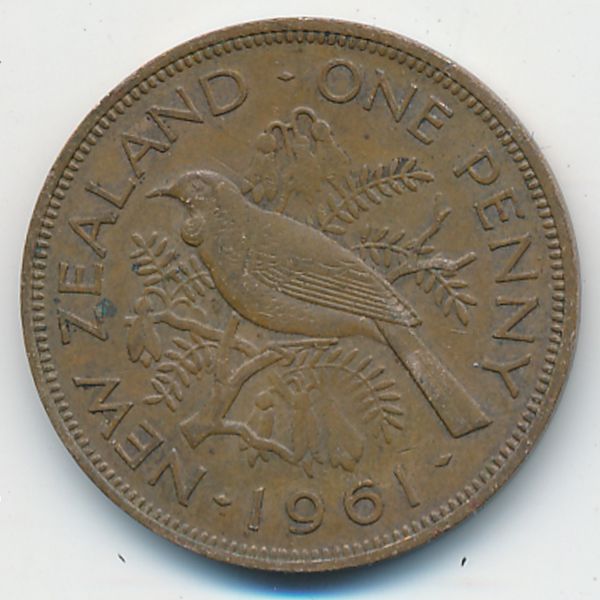 Новая Зеландия, 1 пенни (1961 г.)